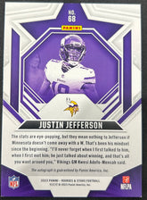 2023 Panini Rookies & Stars Justin Jefferson #68 True Blue Autograph